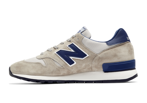 Кроссовки New Balance M670 бежевые с синим