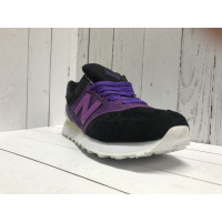 Кроссовки New Balance 574 черные с фиолетовым