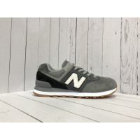 Кроссовки 574 New Balance серые с белым