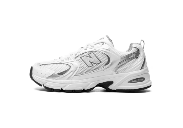 New Balance 530 White Silver Metallic