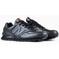 New Balance 574 All Black Leather