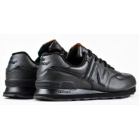 New Balance 574 All Black Leather