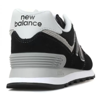 New Balance 574 Black Silver Grey