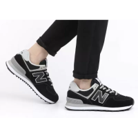 New Balance 574 Black Silver Grey