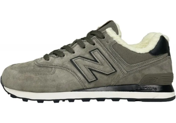 New Balance 574 Sand Grey Black зимние