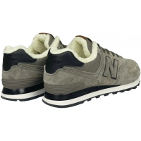 New Balance 574 Sand Grey Black зимние