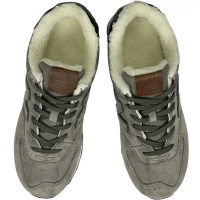 New Balance 574 Sand Grey Black зимние