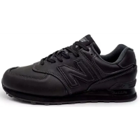 New Balance 574 Leather Total Black