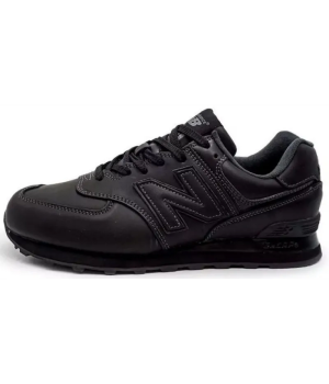 New Balance 574 Leather Total Black