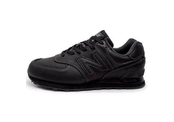 New Balance 574 Leather Total Black