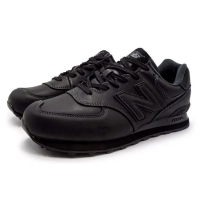New Balance 574 Leather Total Black