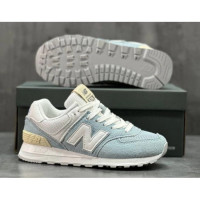 New Balance 574 Light Blue White