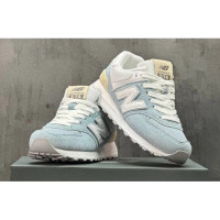 New Balance 574 Light Blue White