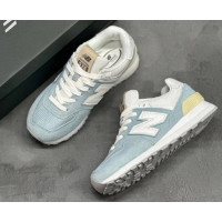New Balance 574 Light Blue White