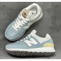 New Balance 574 Light Blue White