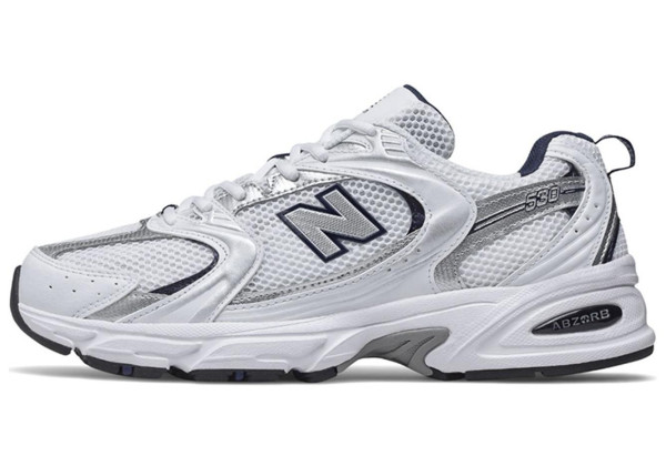 New Balance 530 White Silver Navy