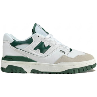 New Balance 550 White Team Forest Green