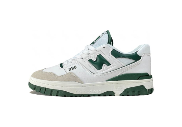 New Balance 550 White Team Forest Green