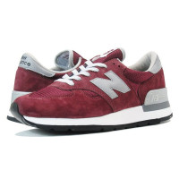 Кроссовки New Balance 996 бордовые с серым 