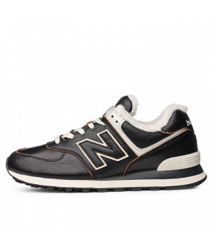 New Balance кроссовки зимние 574 коричневые