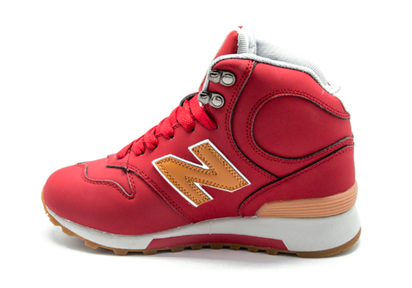 New Balance кроссовки зимние 1300 красные с мехом