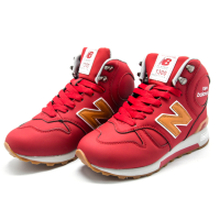 New Balance кроссовки зимние 1300 красные с мехом