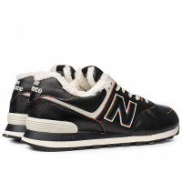 New Balance кроссовки зимние 574 коричневые