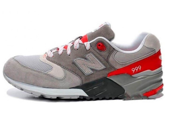 Кроссовки New Balance 999 серо-красные