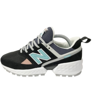 New Balance мужские кроссовки 574 Classic черные с голубым