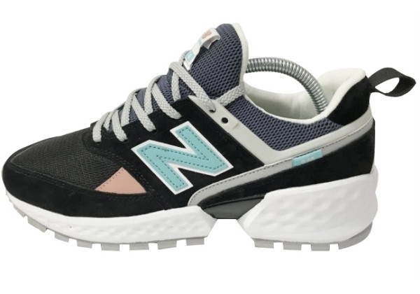 New Balance мужские кроссовки 574 Classic черные с голубым