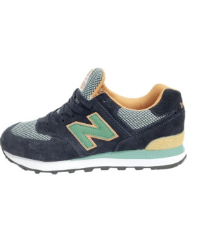 Мужские кроссовки New Balance 574 Classic мужские сине-зеленые