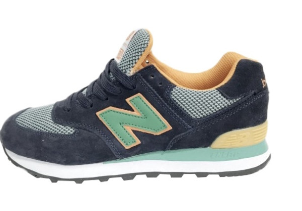 Мужские кроссовки New Balance 574 Classic мужские сине-зеленые