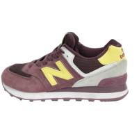 New Balance женские кроссовки 574 Classic бордово-желтые