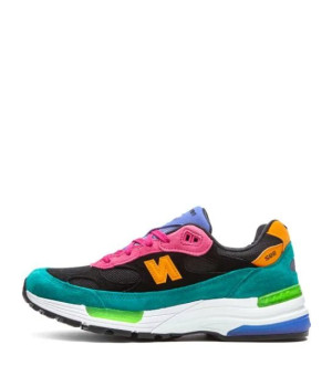 Кроссовки New Balance 992 бирюзово-коричнево-розовые