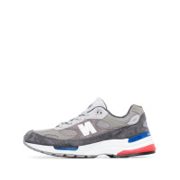 Кроссовки New Balance 992 серые с красным и синим