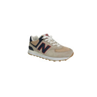 Женские кроссовки New Balance 574 Classic бежевые с черным