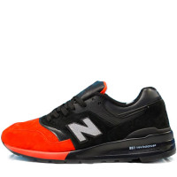 New Balance кроссовки 997 кожаные черно-красные