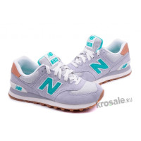 Кроссовки New Balance женские 574 сине-зеленые