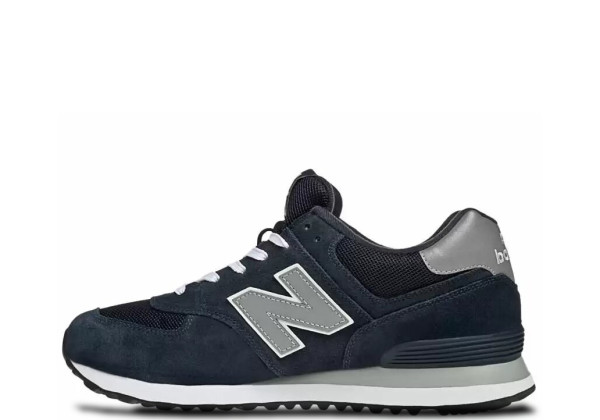 Кроссовки New Balance 574 с сеткой темно-синие 