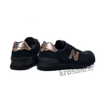 Кроссовки New Balance женские 574 черные с бронзой