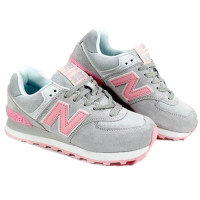 Кроссовки New Balance 574 серо-розовые