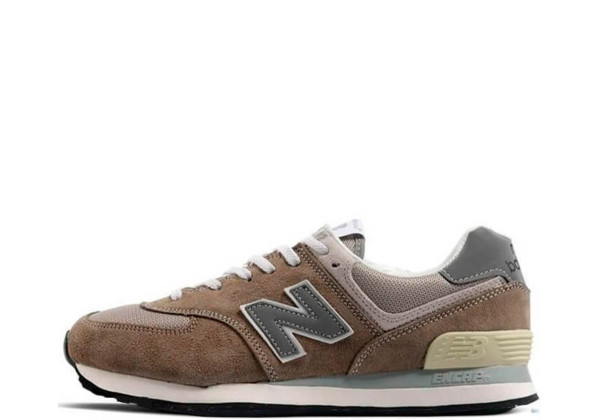 Кроссовки New Balance 574 темно-бежевый с серым