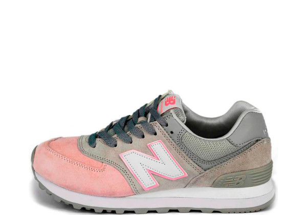 Кроссовки New Balance 574 пудра с серым 