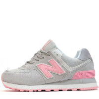 Кроссовки New Balance 574 серо-розовые