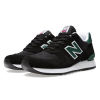 Кроссовки New Balance 670 черные с зеленым 