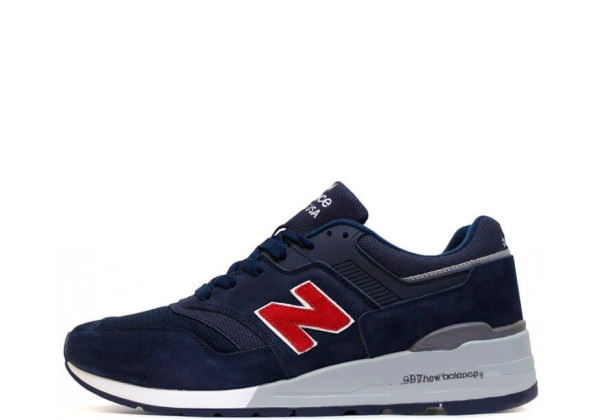 Кроссовки New Balance 997 Giants синие с красным