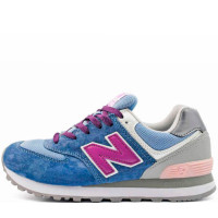 New Balance женские кроссовки 574 сине-голубые