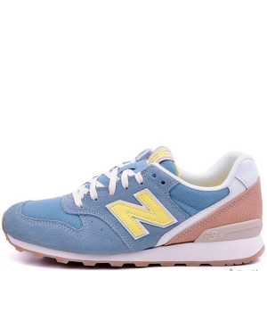 Кроссовки New Balance 996 голубые с желтые