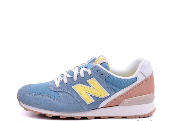 Кроссовки New Balance 996 голубые с желтые