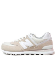 Кроссовки New Balance 574 женские бежевые с белым 